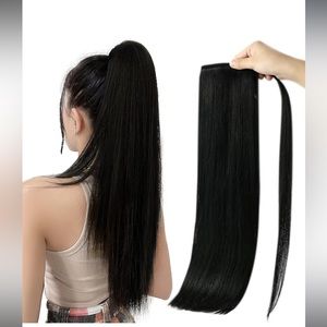 HUMAN HAIR 14” wrap around ponytail extension